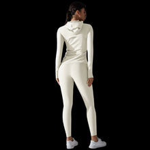 Load image into Gallery viewer, Hooded Zipper Workout Set
