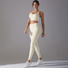 Load image into Gallery viewer, Celebrity Sling Beautiful Back High Waist Hip Lift Wear Free Underwear No Embarrassment Line Sports Trousers Running Fitness Yoga Set
